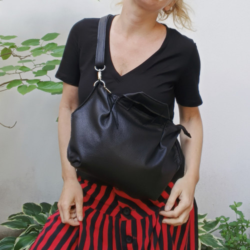 LEATHER Bag BLACK Mirror — foto 4