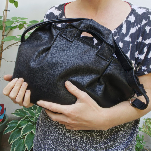 LEATHER Bag BLACK Mirror — foto 5