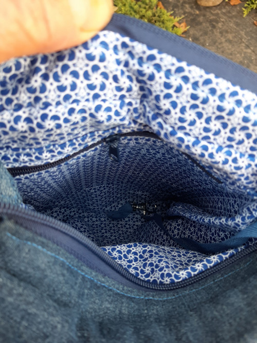Riflová kabelka crossbody — foto 4