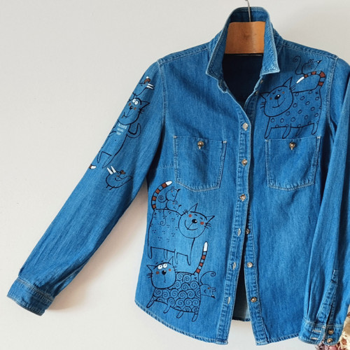KOČIČKOVÁ - jeans košile — foto 2