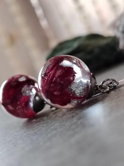 Náušnice květu ve stříbře — foto 3