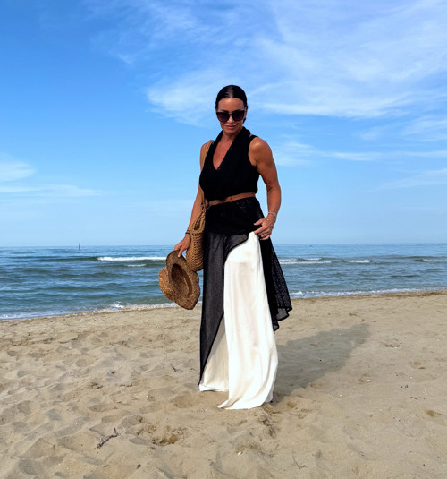 Volné kalhoty smetanové — foto 4