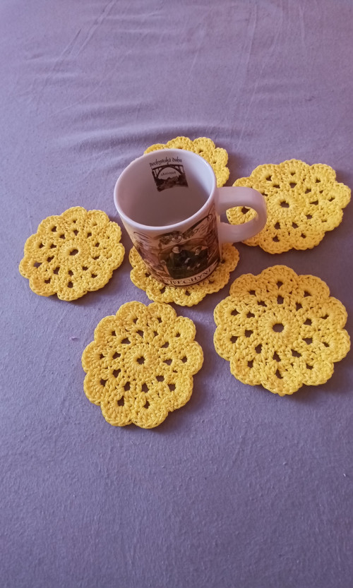Háčkované podložky -podšálky — foto 2