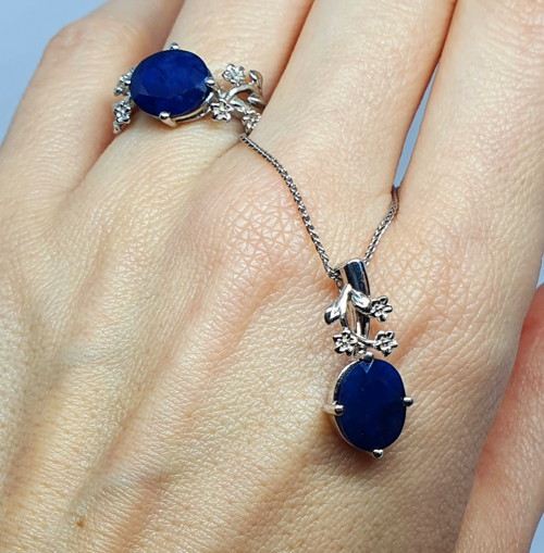Luxusní prsten - Safír 91/2 — foto 5