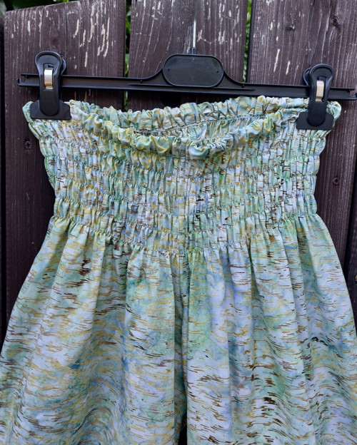 Turecké kalhoty modro zelené-bali batik — foto 2