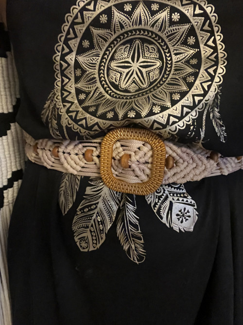 Boho opasek s ozdobnou sponou — foto 2