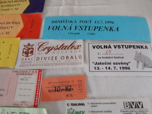 Staré vstupenky a lístky — foto 2