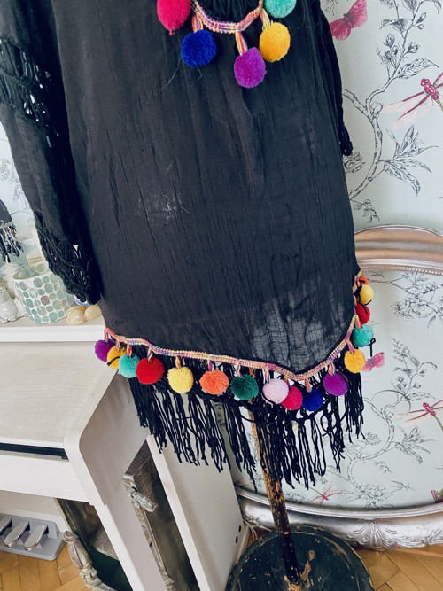 Tunika boho s bambulkama — foto 5