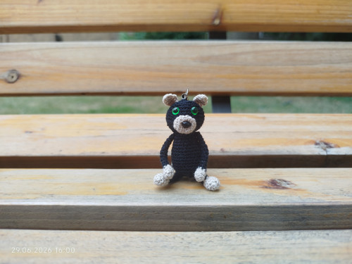 Handmade Amigurumi Cat Keychain 2" — foto 3