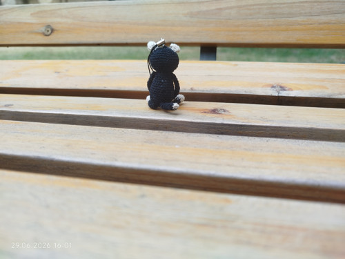 Handmade Amigurumi Cat Keychain 2" — foto 5