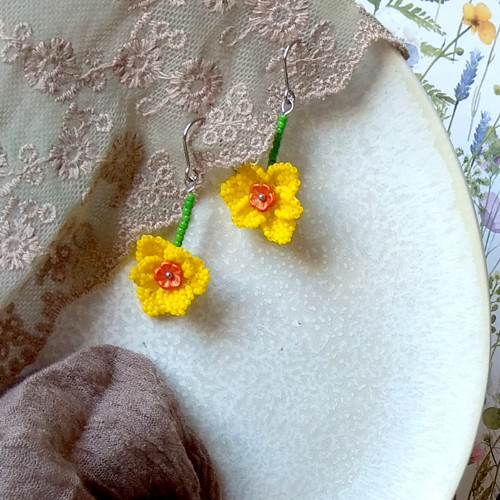 Narcis - náušnice visací — foto 3