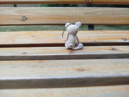 Handmade Amigurumi Cat Keychain 2" — foto 6