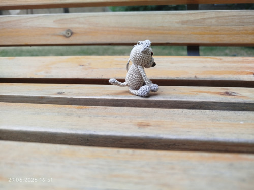 Handmade Amigurumi Cat Keychain 2" — foto 5