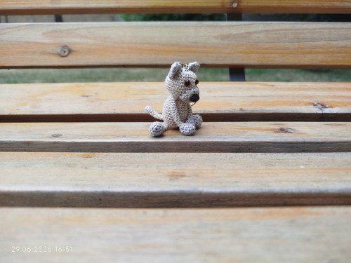 Handmade Amigurumi Cat Keychain 2" — foto 4