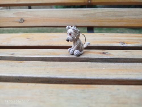 Handmade Amigurumi Cat Keychain 2" — foto 3