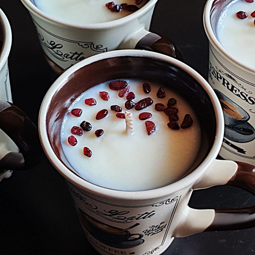 Sójová svíčka - Coffee break s granátem — foto 4
