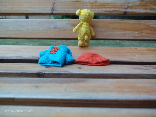 HANDMADE Amigurumi Bear 3,5" — foto 5