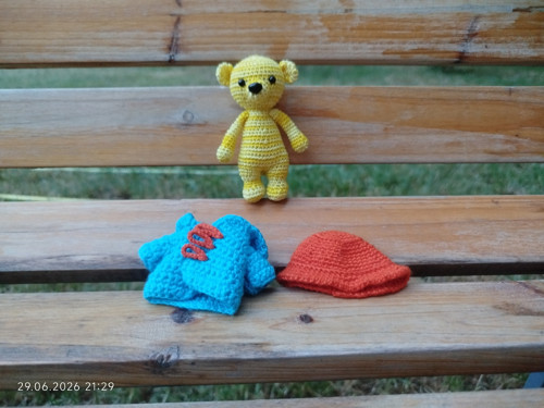 HANDMADE Amigurumi Bear 3,5" — foto 4