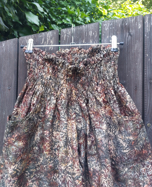Turecké kalhoty hnědé-bali batik — foto 4