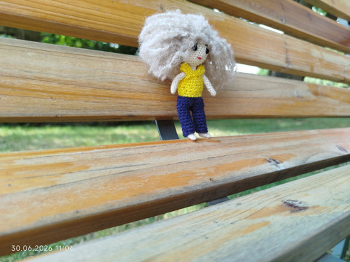 Handmade Amigurumi Doll 2,4" — foto 4
