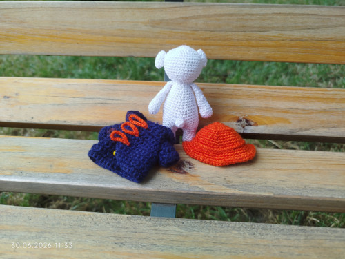HANDMADE Amigurumi Bear 3,5" — foto 6