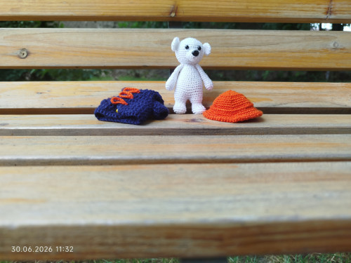 HANDMADE Amigurumi Bear 3,5" — foto 5