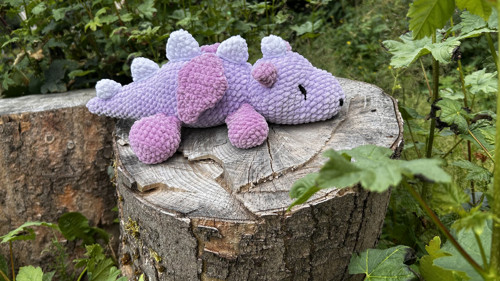 Háčkovaný Drak Marshmallow - fantasy dekorace — foto 6