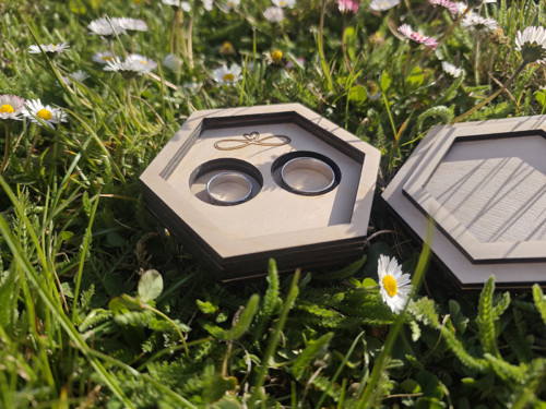 Hexa krabička na snubní prsteny — foto 3