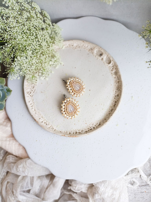 Arabesque n.19 - vyšívané náušnice — foto 2