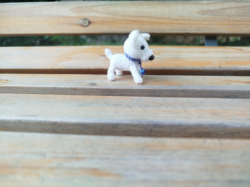Handmade Amigurumi Dog Keychain 2" — foto 5