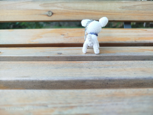 Handmade Amigurumi Dog Keychain 2" — foto 6