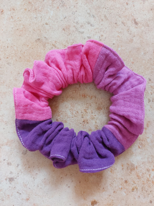 Mušelínová gumička do vlasů scrunchie - MIX — foto 2