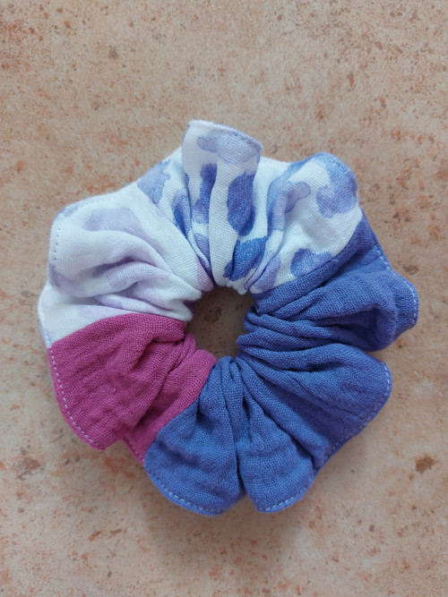 Mušelínová gumička do vlasů scrunchie - MIX — foto 2