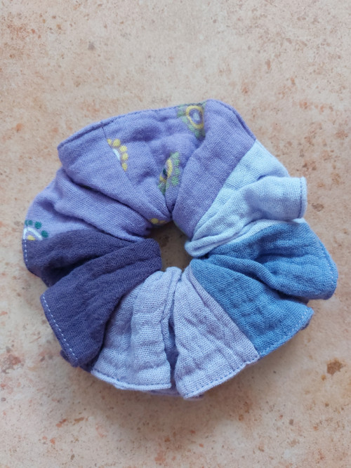 Mušelínová gumička do vlasů scrunchie - MIX — foto 2