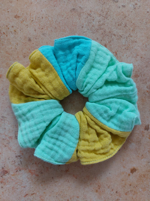 Mušelínová gumička do vlasů scrunchie - MIX — foto 2