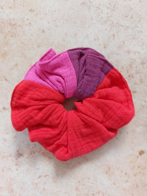 Mušelínová gumička do vlasů scrunchie - MIX — foto 2