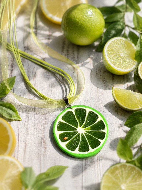 Náhrdelník Plátek limety — foto 2