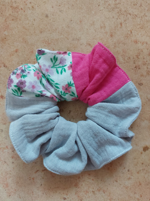 Mušelínová gumička do vlasů scrunchie - MIX — foto 2