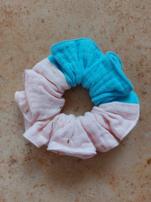 Mušelínová gumička do vlasů scrunchie - MIX — foto 2