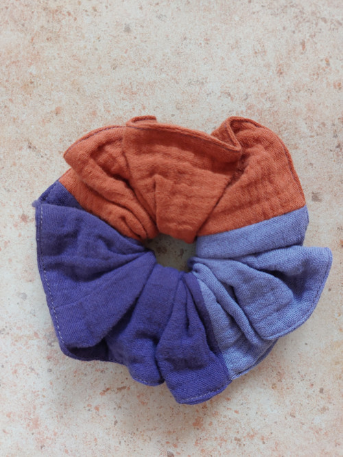 Mušelínová gumička do vlasů scrunchie - MIX — foto 2