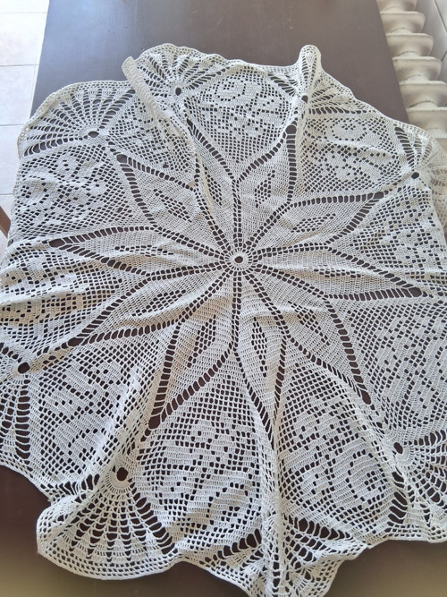Krajka kulatá, ubrus 80 cm — foto 3