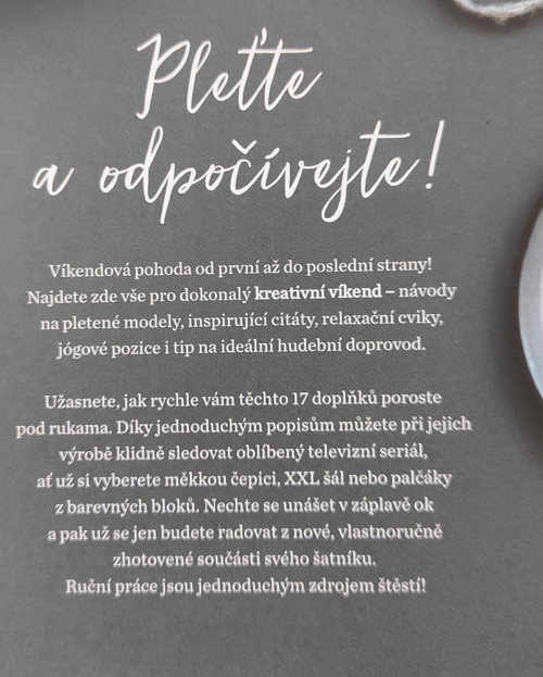 Pleťte a odpočívejte. — foto 2