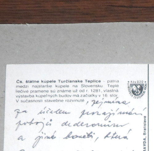 POHLEDNICE • Turčianske Teplice — foto 4