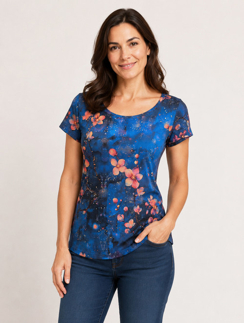Tričko Simple - Květy - S, M, L, XL — foto 5