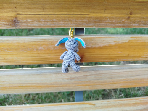 Handmade Amigurumi Dog Keychain 2" — foto 5