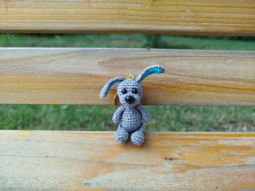 Handmade Amigurumi Dog Keychain 2" — foto 2