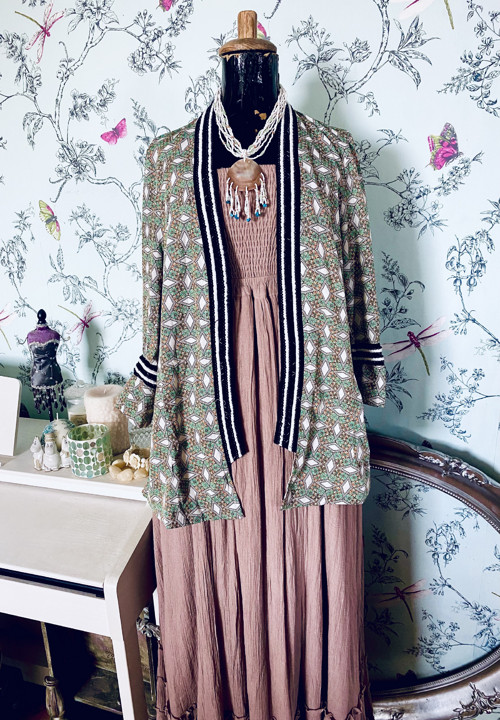 Kardigan boho vyšívaný — foto 2