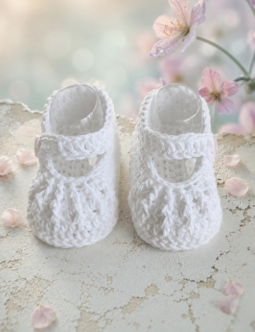 Letní háčkované balerínky Newborn — foto 3