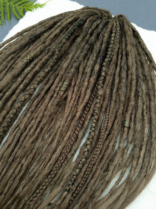 Shadow Oak - hnědé fake dready — foto 3
