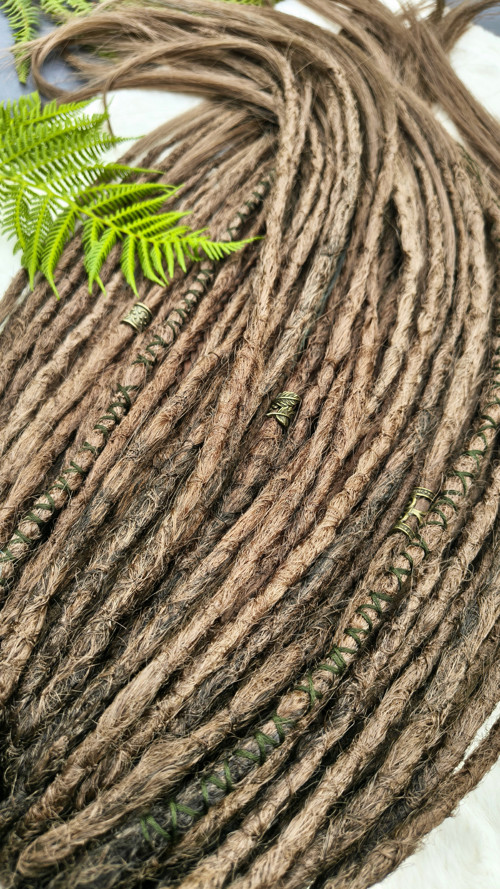 Shadow Oak - hnědé fake dready — foto 4